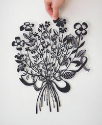 Small Bouquet Paper Cut