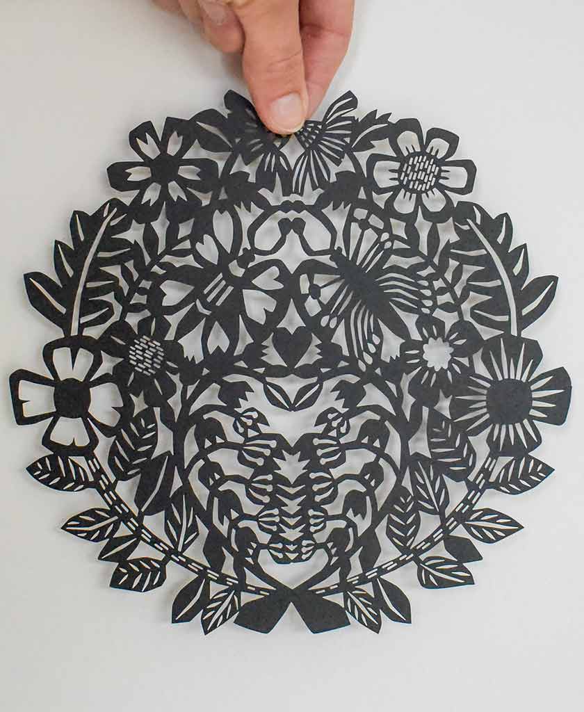 Kirie Japanese paper cutting cutout design pattern art craft picture book  Kiri-e | eBay